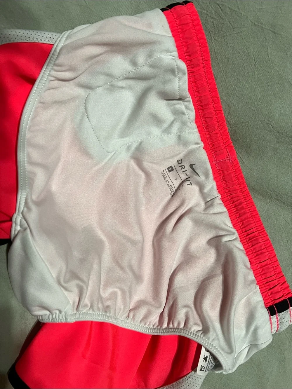 Nike Dri-FIT Kids Girls Neon Pink Athletic Running Shorts S